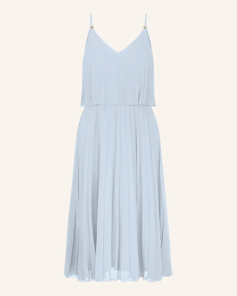 Apart kurzes Plisseekleid Hellblau
