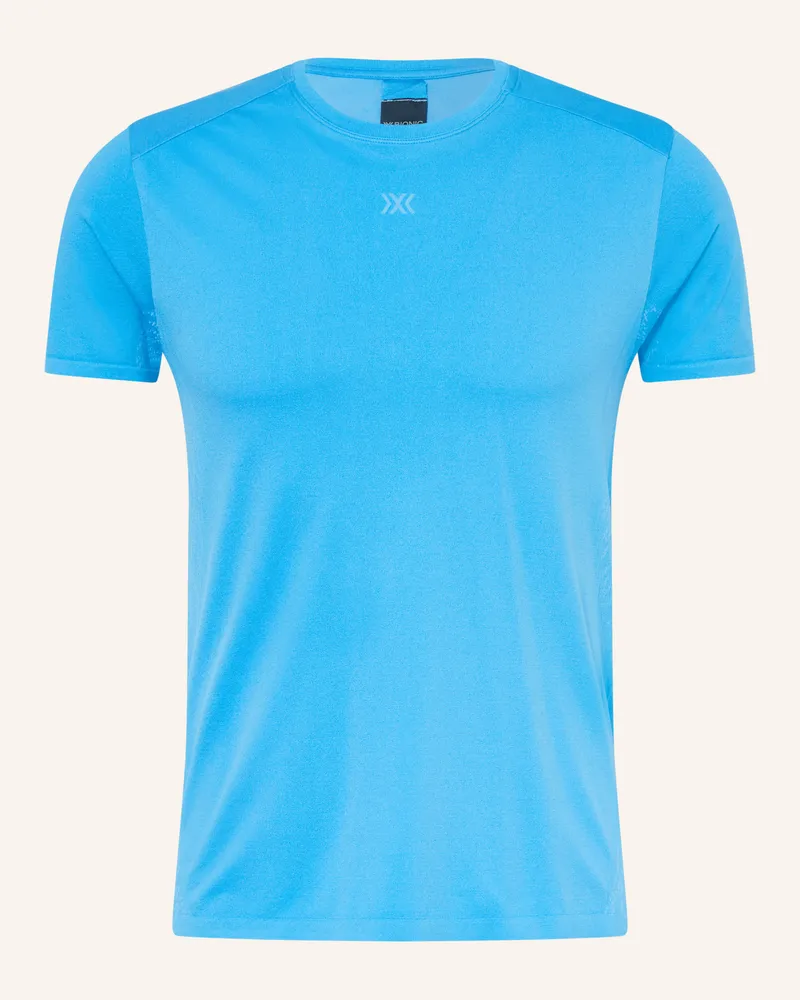 X-Bionic Funktionsshirt Xceed Run Discover blau Neontürkis