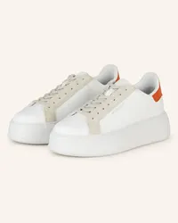 Woolrich Sneaker - WEISS/ BEIGE/ ORANGE Weiss