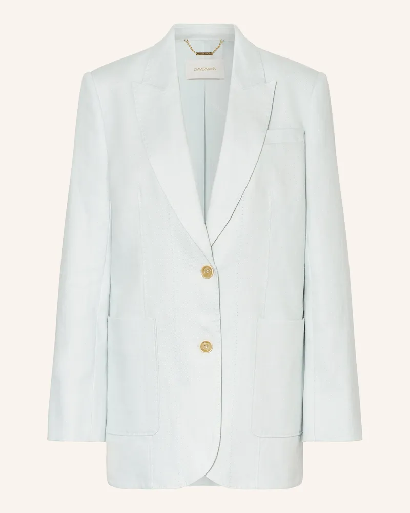 Zimmermann Leinenblazer NATURA Mint