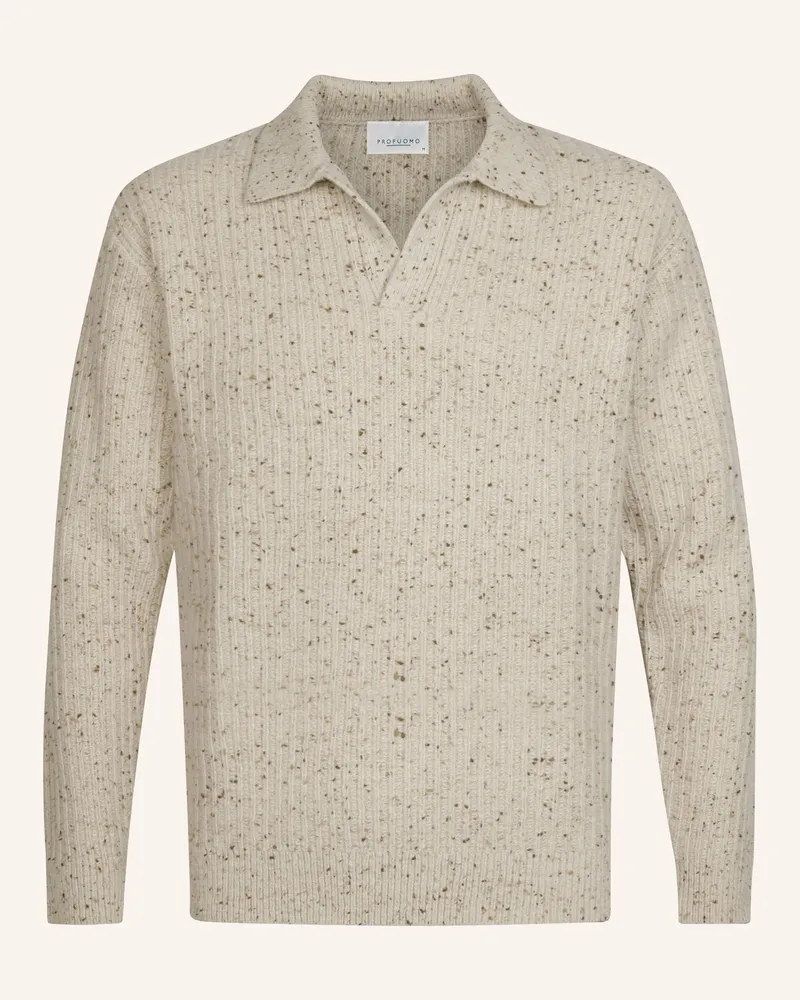 Profuomo Poloshirt beige Beige
