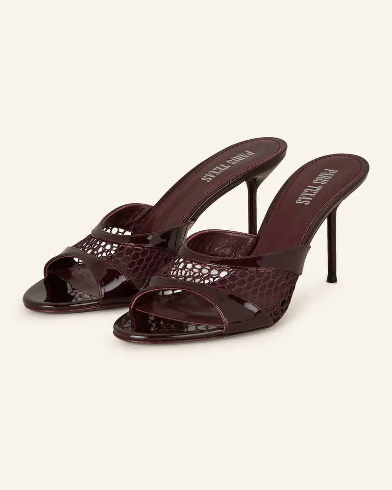 Paris Texas Lack-Mules LIDIA Schwarz