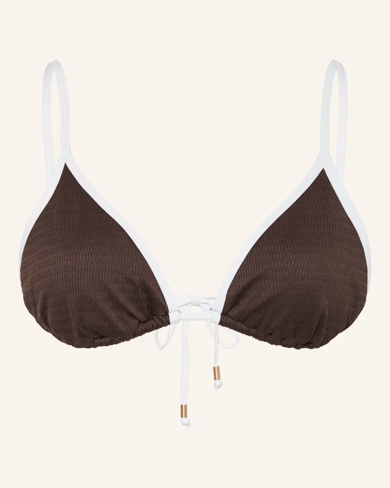 Seafolly Australia Triangel-Bikini-Top BEACH BOUND Braun