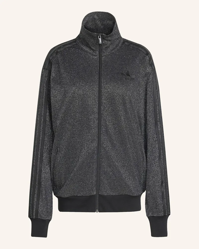 adidas Sweatjacke Firebird Mit Glitzergarn schwarz Schwarz