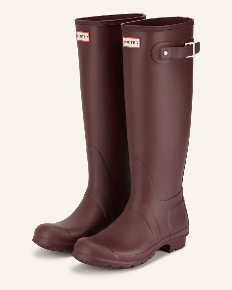 Hunter Gummistiefel Original Tall rot Dunkelrot