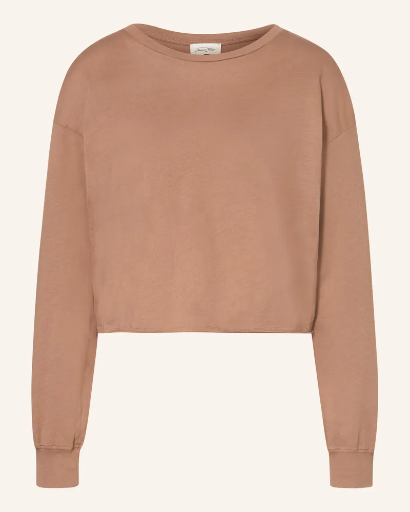American Vintage Longsleeve Apoly braun Braun