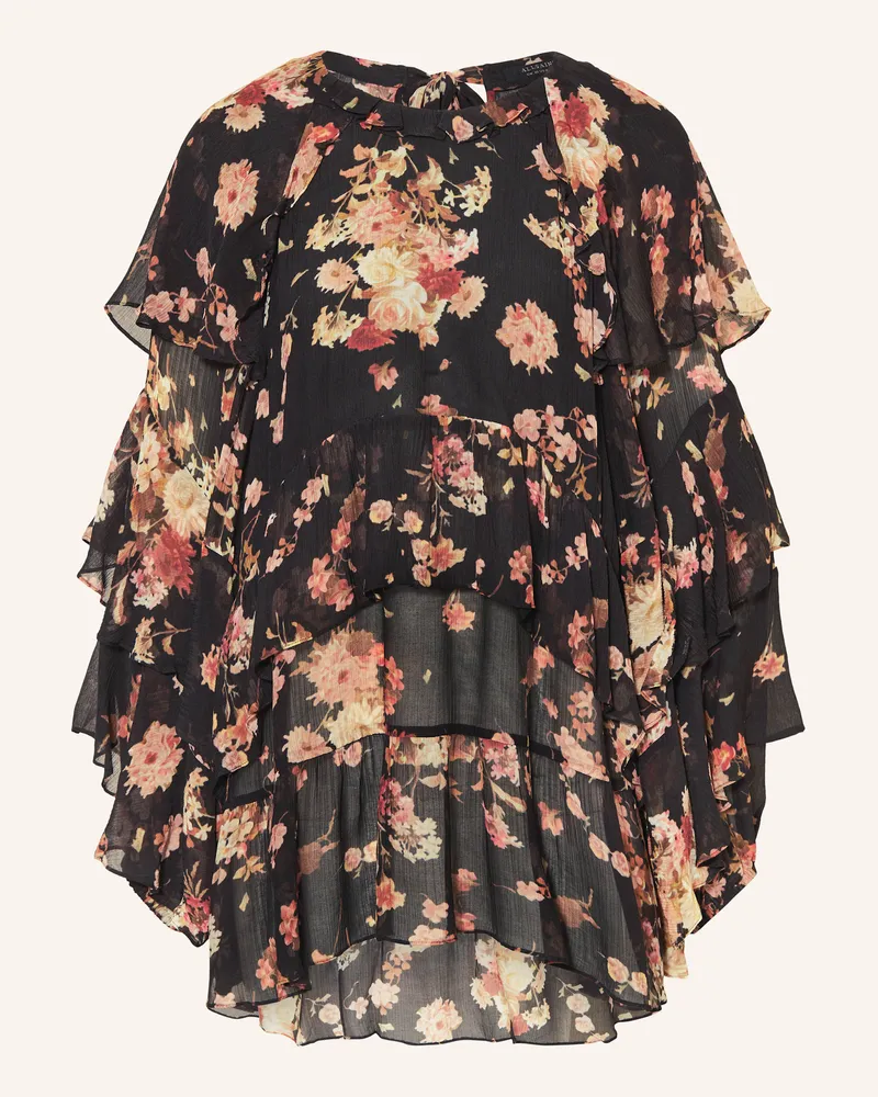 AllSaints Blusenshirt LISSIE mit Volants Schwarz