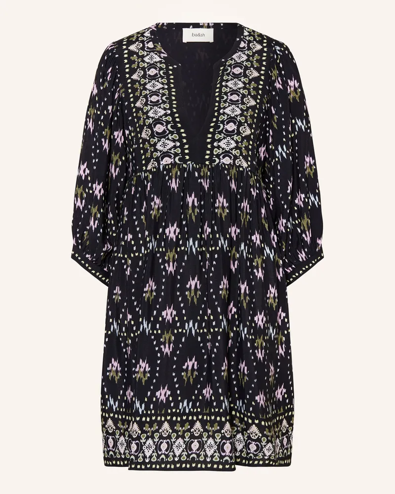 ba&sh Kleid NAIA mit 3/4-Arm Dunkelblau