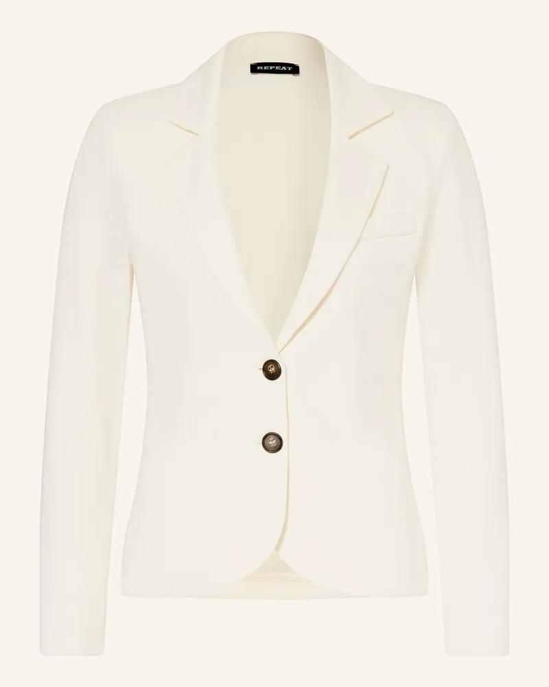 Repeat Jerseyblazer weiss Ecru