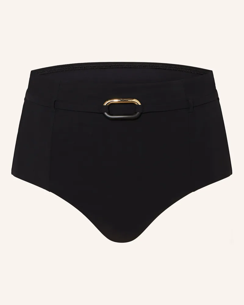 Maryan Mehlhorn Highwaist-Bikini-Hose Silhouet schwarz Schwarz