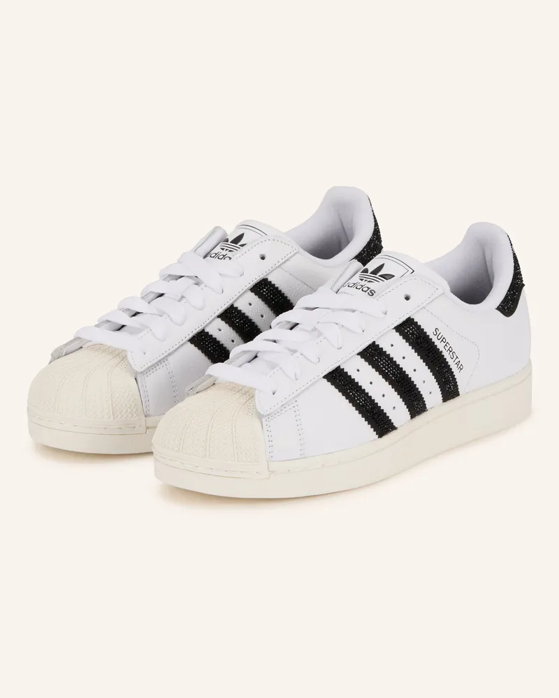 adidas Sneaker SUPERSTAR II mit Schmucksteinen Weiss