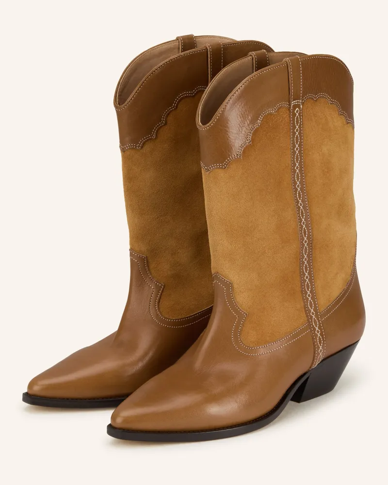 Isabel Marant Cowboy Boots DUERTO Cognac