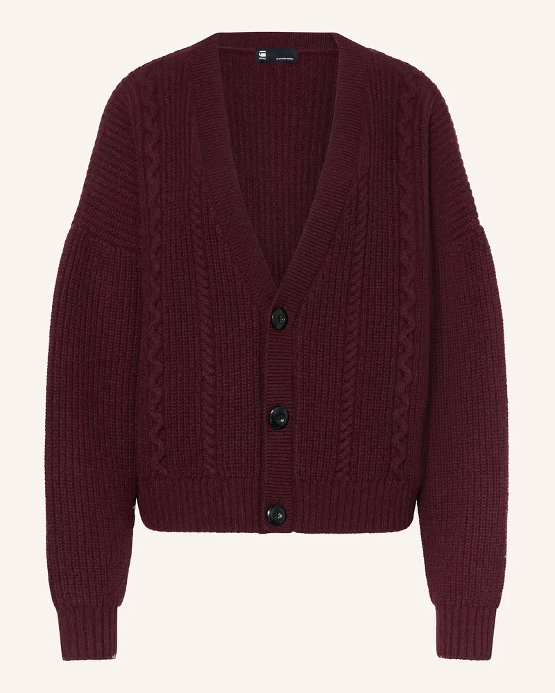 G-STAR RAW Strickjacke Dunkelrot