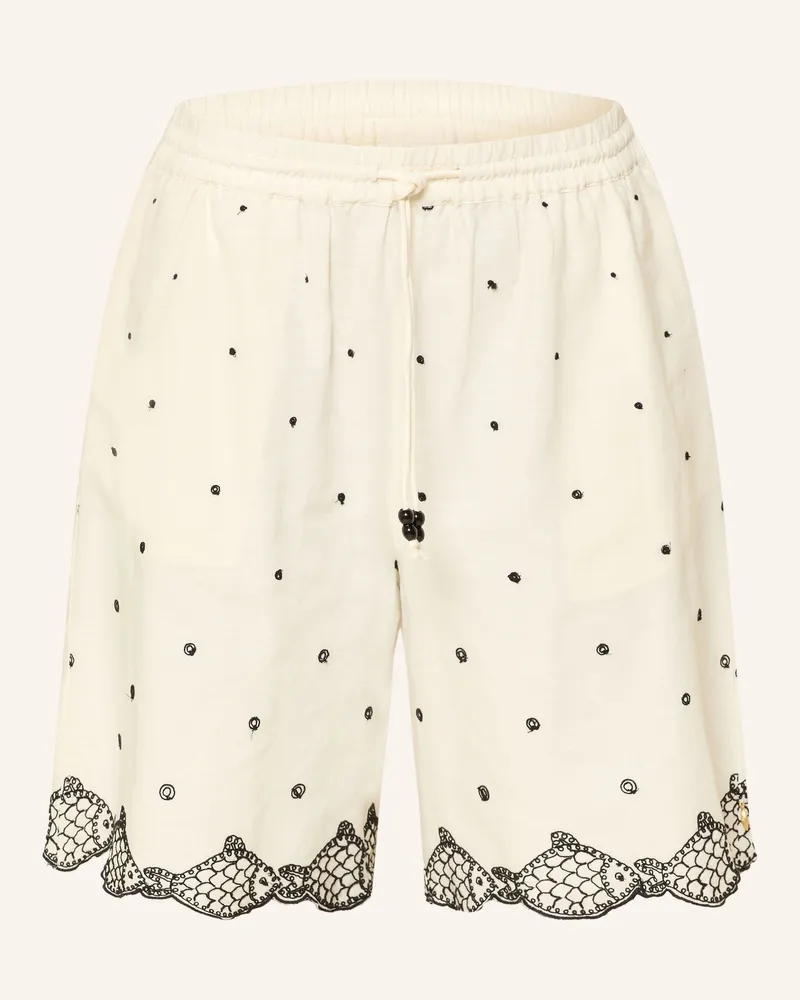 Fabienne Chapot Shorts BOHDI mit Stickereien Creme