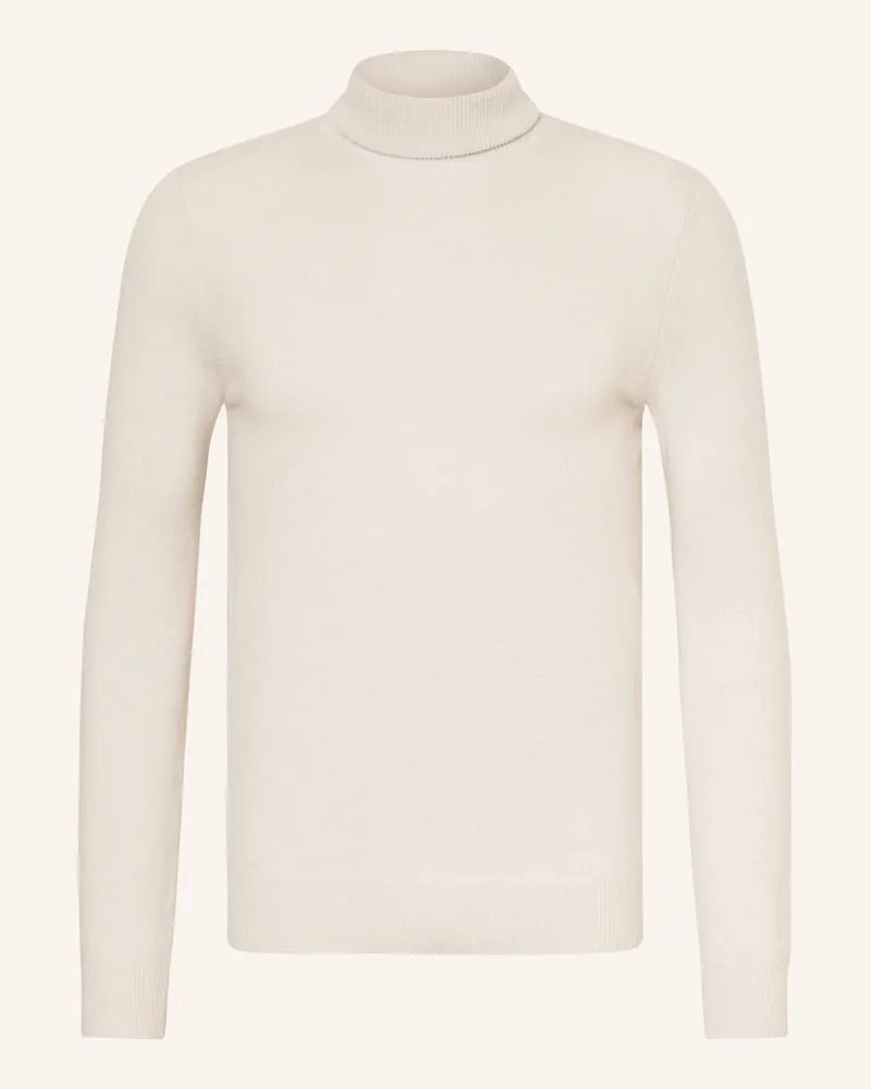 FTC Cashmere Rollkragenpullover aus Cashmere Ecru