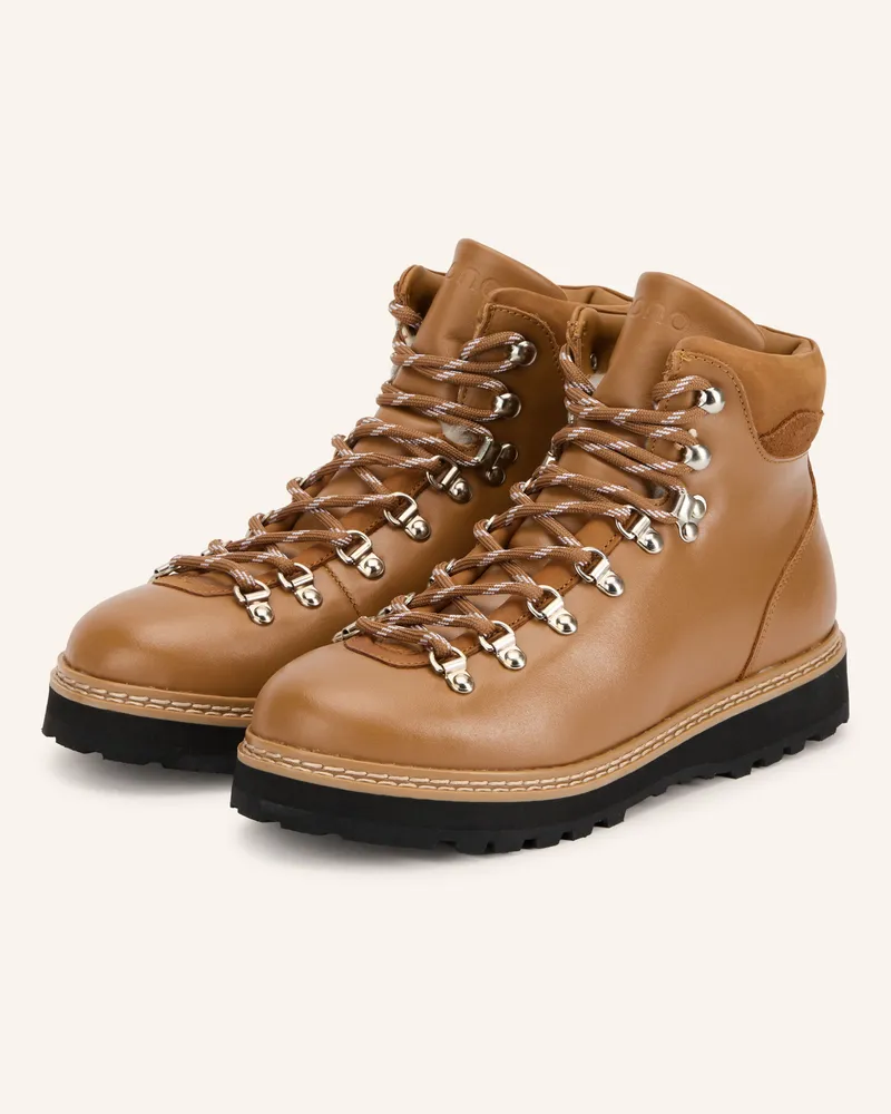 Mono Schnürboots braun Cognac