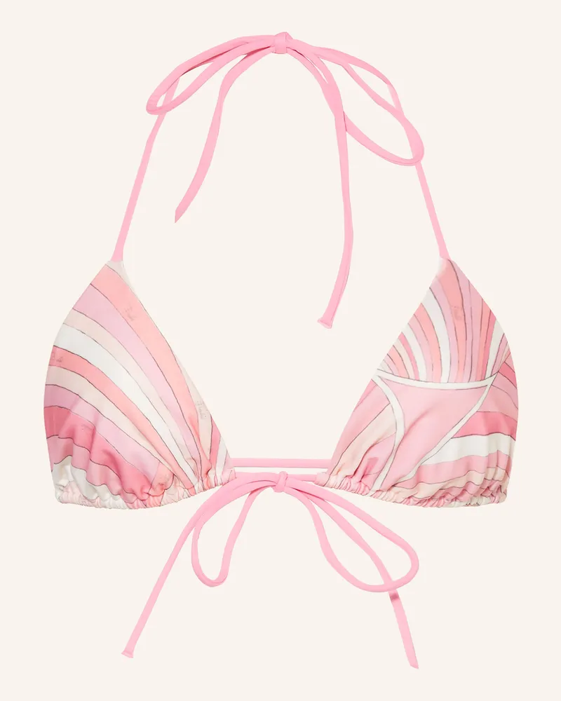 Emilio Pucci Triangel-Bikini-Top Rosa