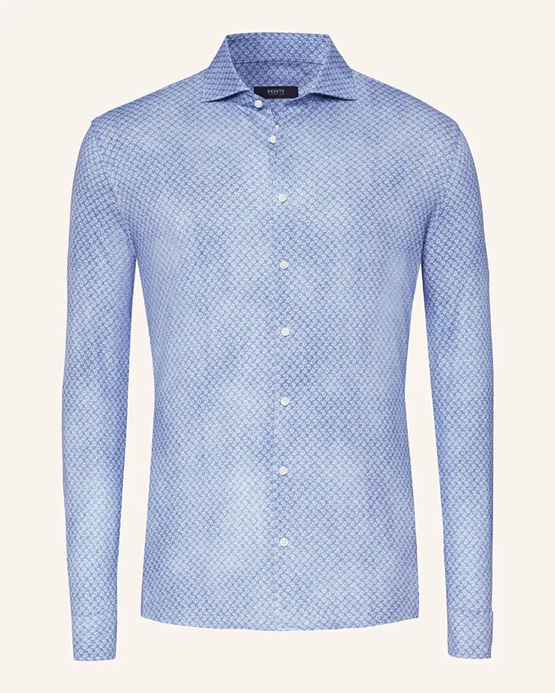DESOTO Jerseyhemd Slim Fit Hellblau