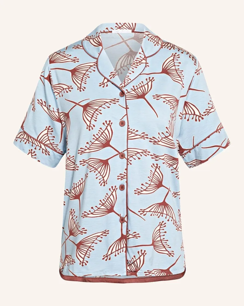 Mey Schlafshirt Serie Amalie blau Hellblau
