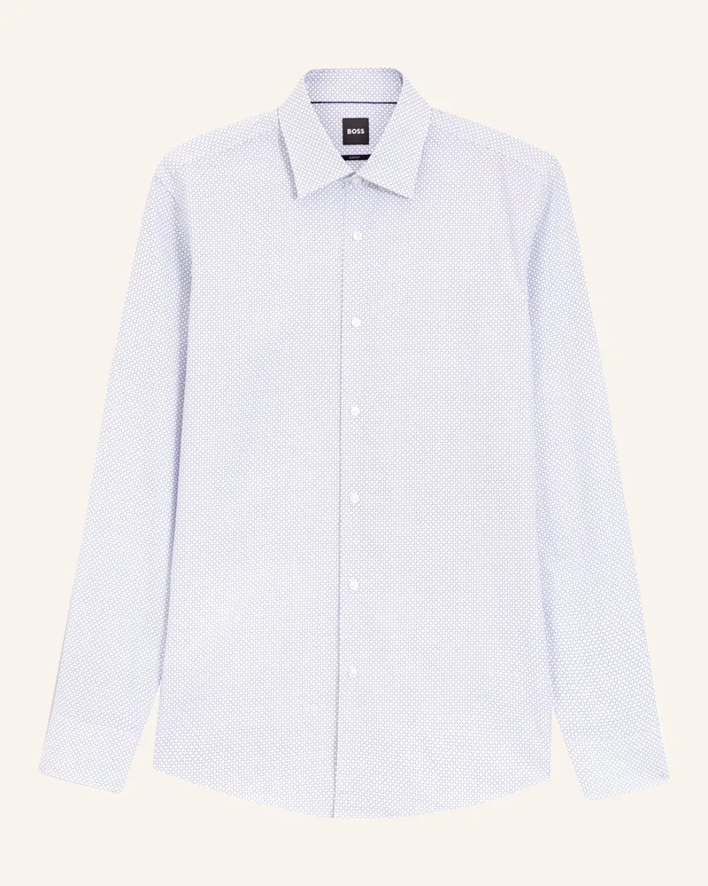 HUGO BOSS Hemd Hank Slim Fit blau Blaugrau