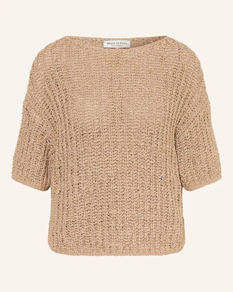 Marc O'Polo Strickshirt braun Hellbraun