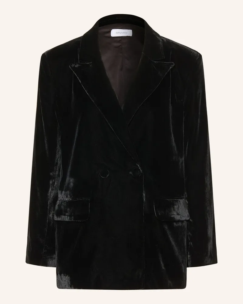 Darling Harbour Samtblazer schwarz Black