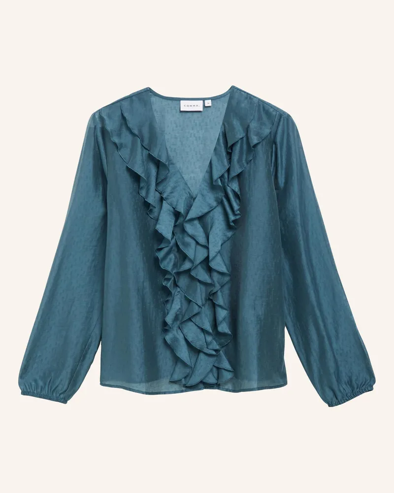 COMMA Bluse gruen Petrol