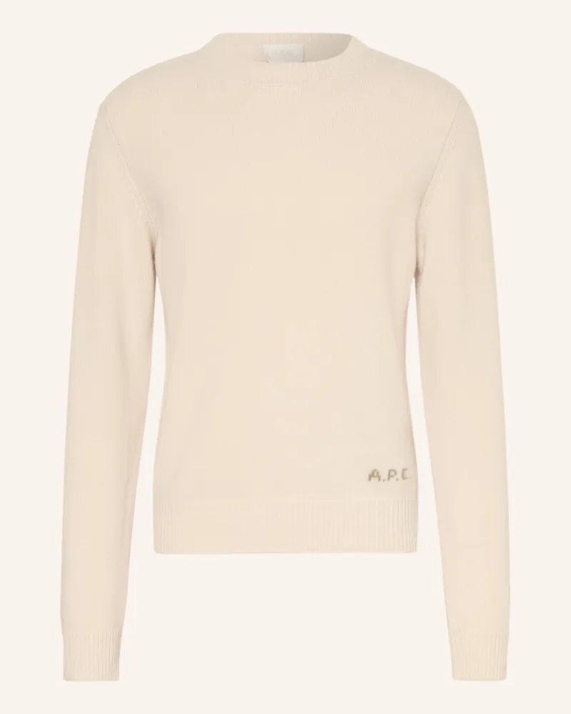 A.P.C. Pullover Edmond weiss Creme