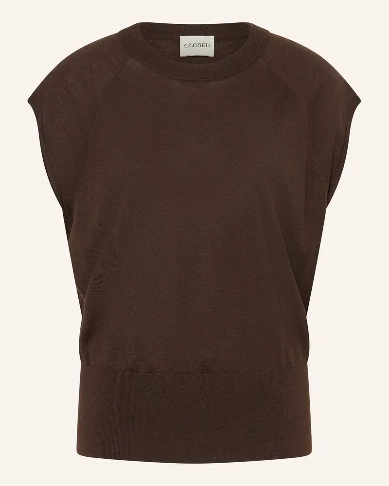 Closed Strickshirt braun Dunkelbraun