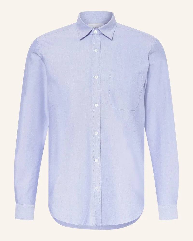 Closed Hemd Comfort Fit blau Hellblau
