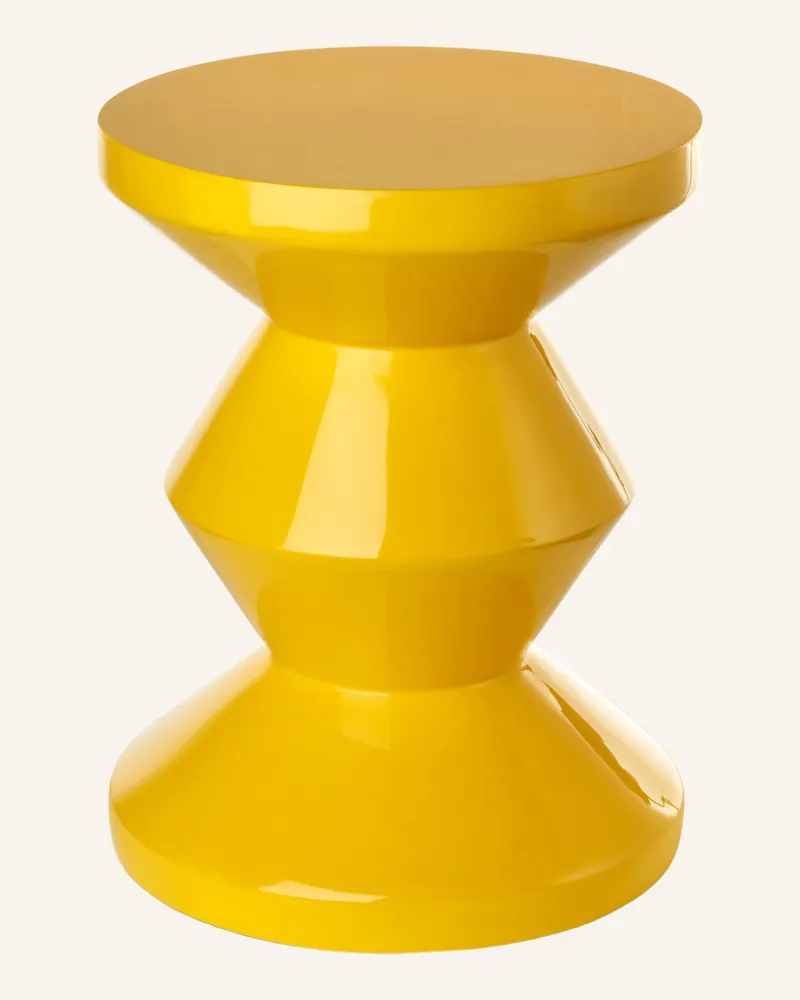 POLSPOTTEN Hocker ZIG ZAG Gelb