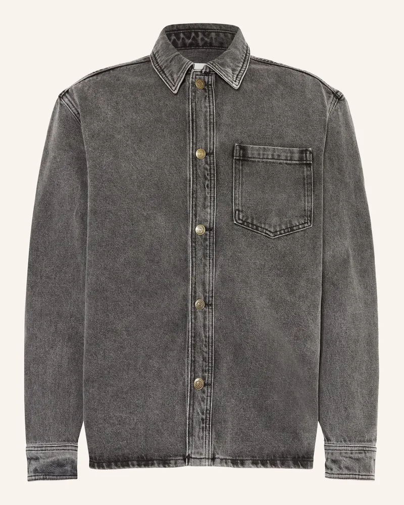 LES DEUX Jeans-Overshirt LOAN Dunkelgrau