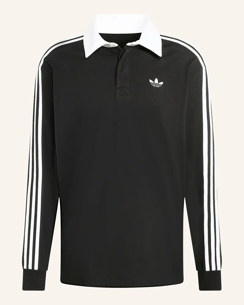 adidas Rugbyshirt 3-STREIFEN Schwarz