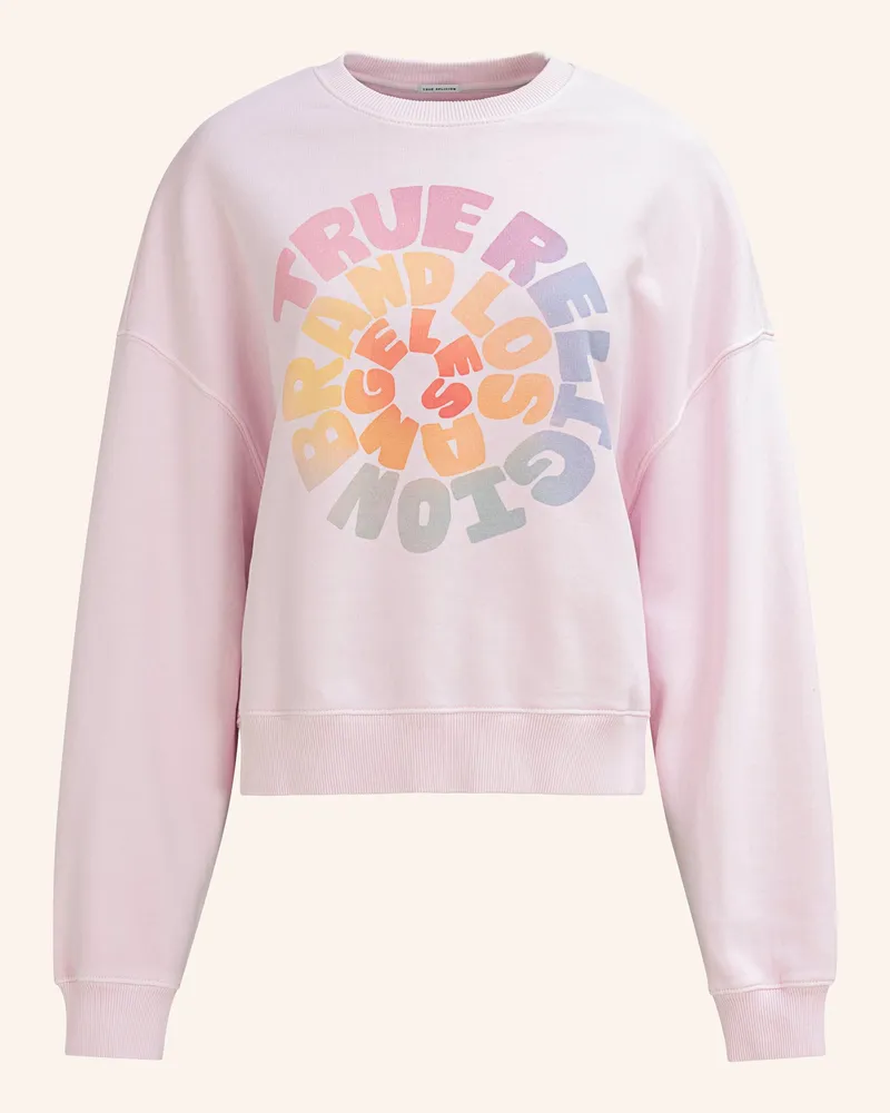 True Religion Sweatshirt RAINBOW Hellrosa