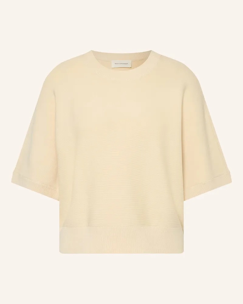 MOSS COPENHAGEN Strickshirt Mschthamira weiss Hellbraun