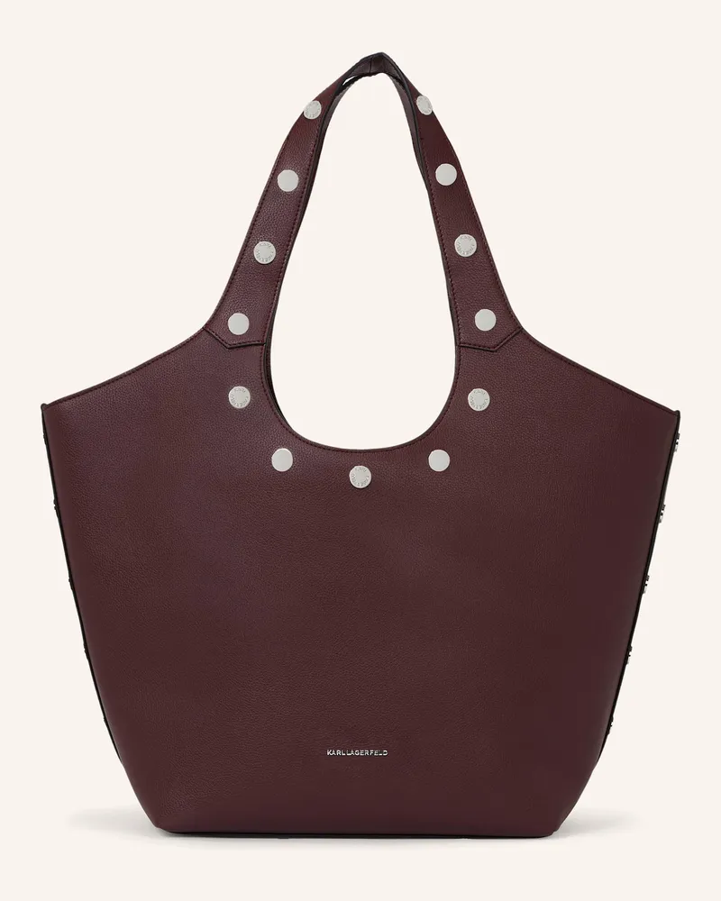 Karl Lagerfeld Handtasche Dunkelrot