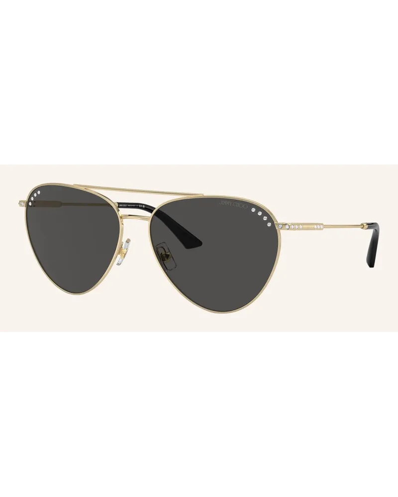 Jimmy Choo Sonnenbrille JC4002B mit Schmucksteinen Gold