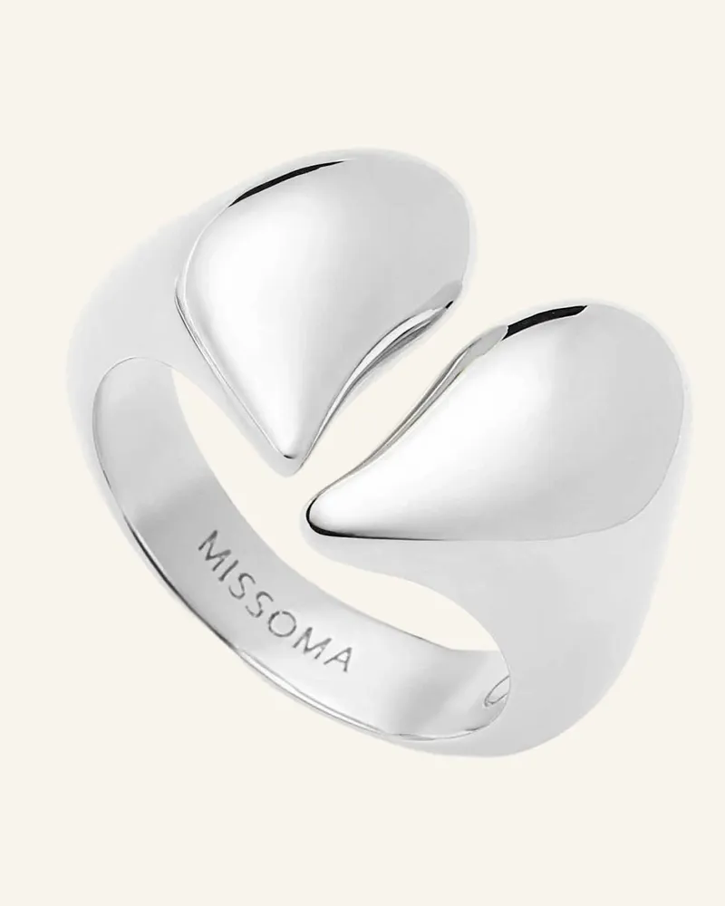 Missoma Ringe Molten Heartbreaker Ring By Glambou silber Silber