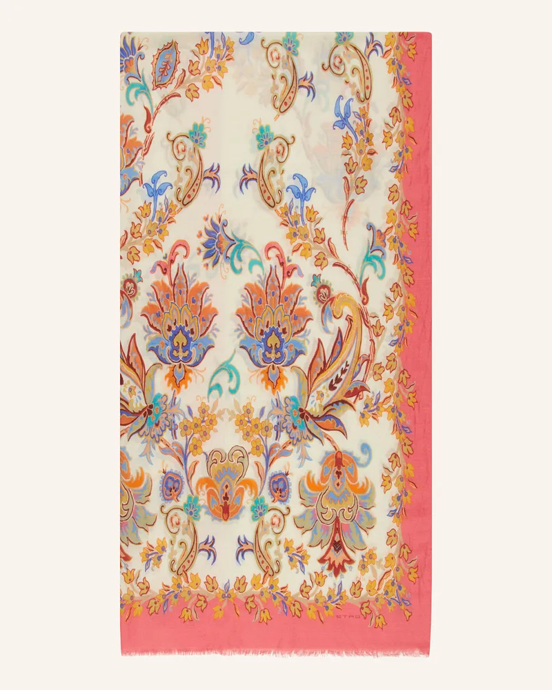 Etro Schal mit Cashmere und Seide Rosa