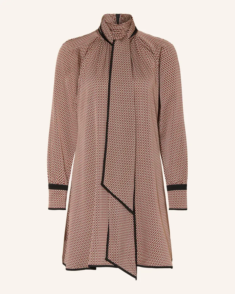 Reiss Kleid Alwen Mit Abnehmbarer Schluppe rot Beige
