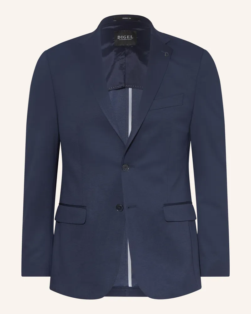 Digel Anzugsakko Edoardo Modern Fit Aus Jersey blau 20