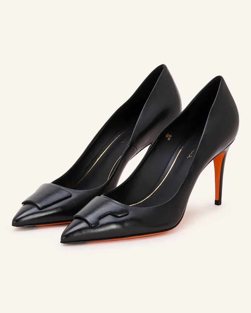 Santoni Pumps Sib 85 schwarz Schwarz
