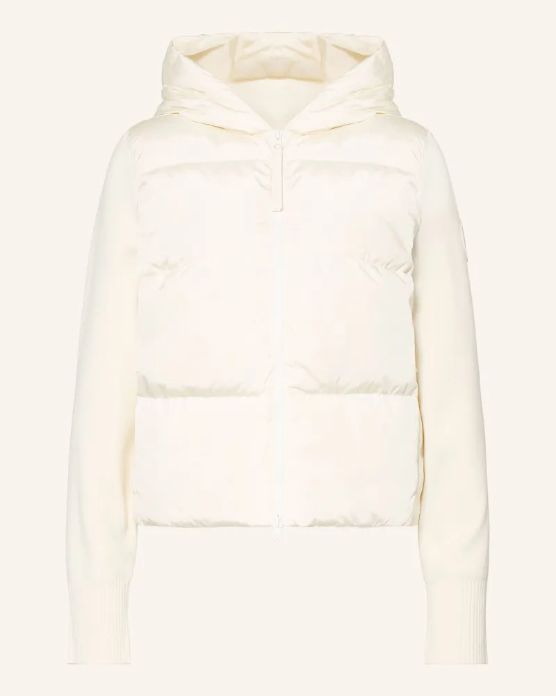 Canada Goose Daunenjacke Hybridge® Im Materialmix weiss Creme