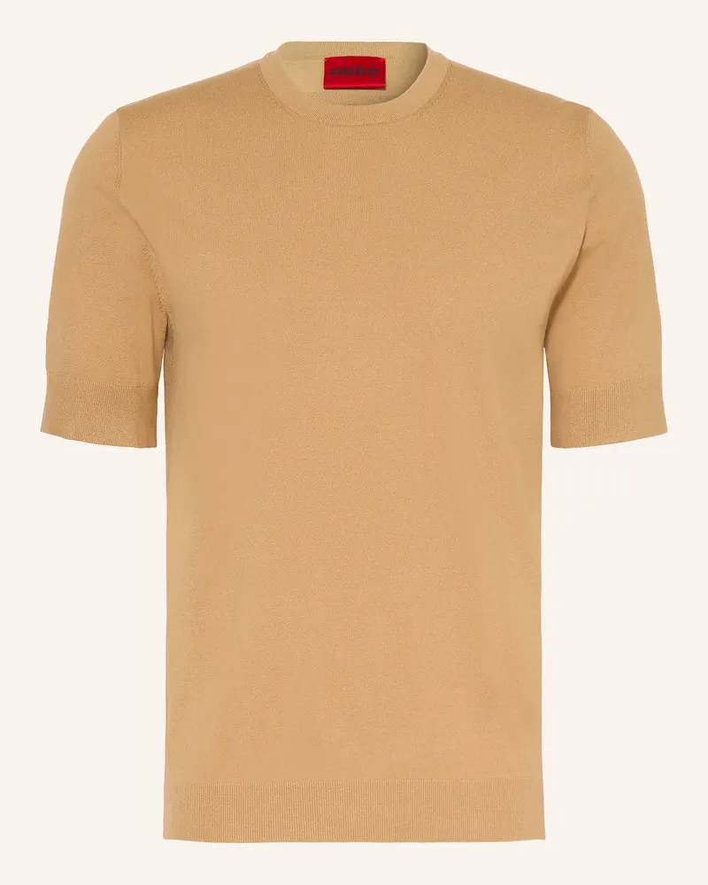 HUGO BOSS Strickshirt San Carl beige Camel