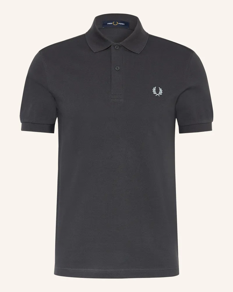 Fred Perry Piqué-Poloshirt Regular Fit grau Dunkelgrau