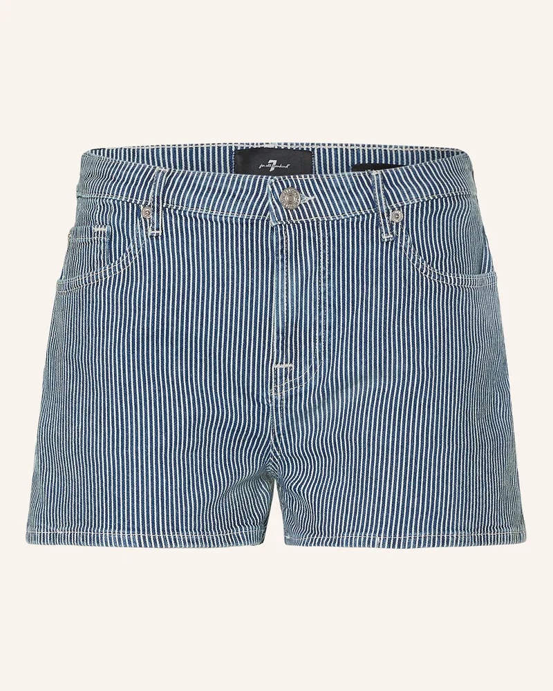 7 for all mankind Jeansshorts Easy blau 43t