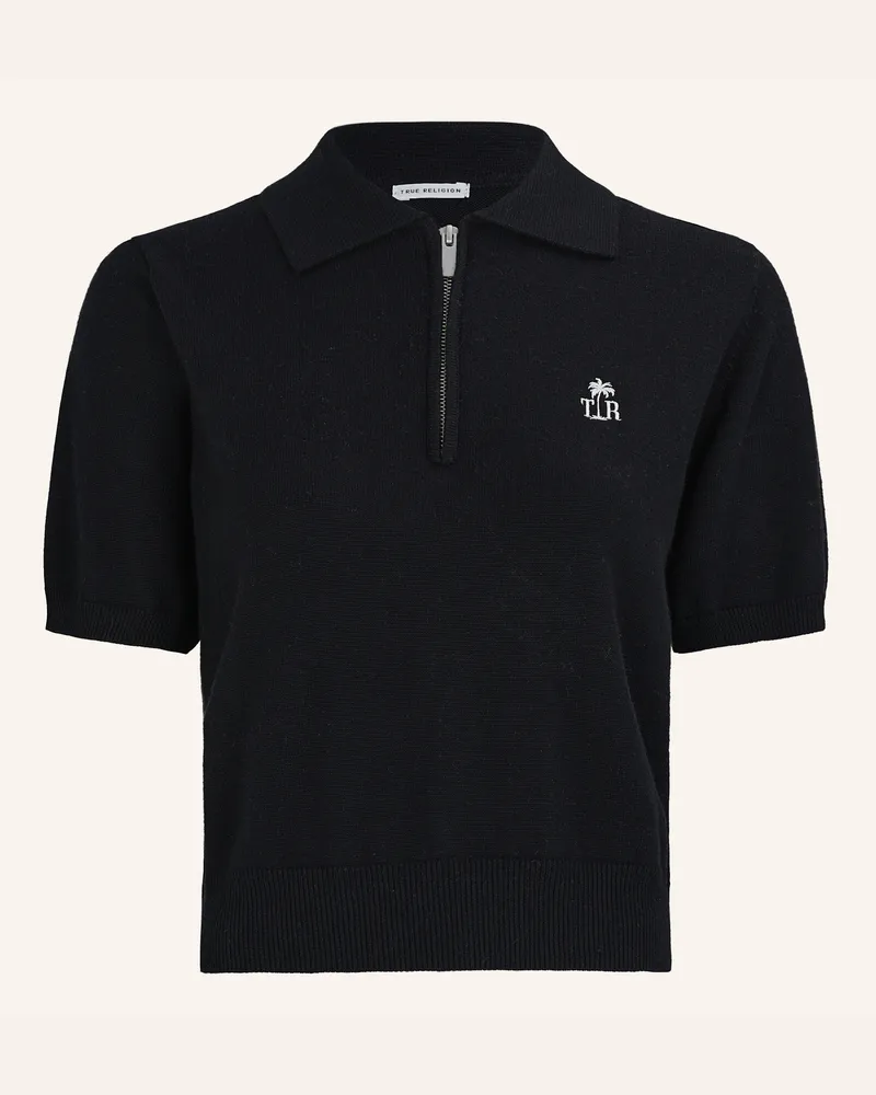 True Religion Poloshirt schwarz Schwarz