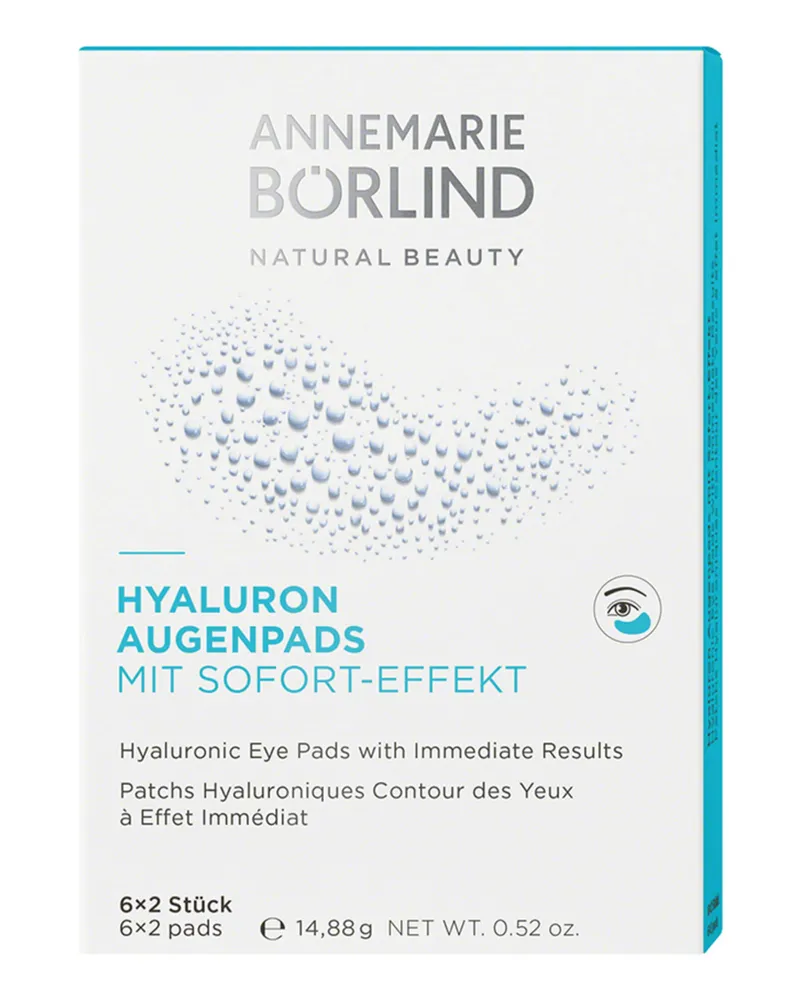 Annemarie Börlind Hyaluron Augenpads Augenpads mit Sofort-Effekt (6 x 2 Stück 