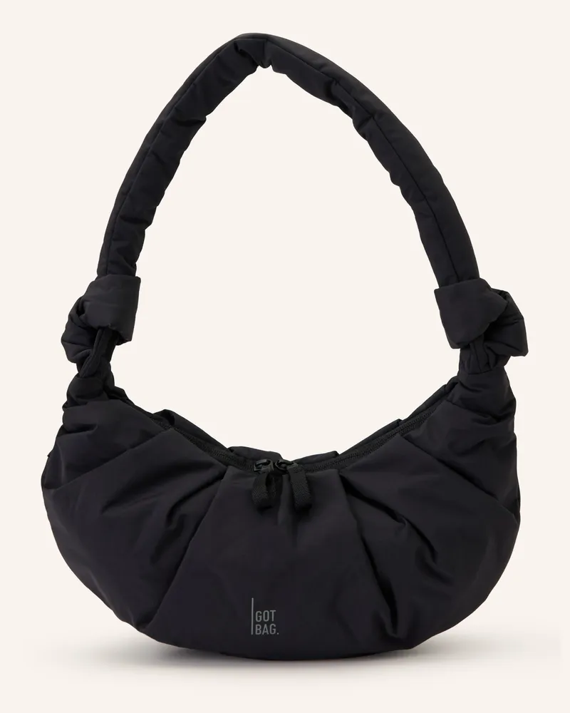 Got Bag Schultertasche Pleat Moon Back Small schwarz Schwarz