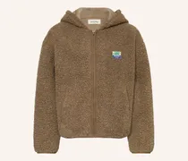 Teddyfell-Jacke Hoktown beige